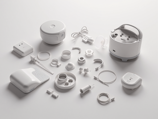 医疗设备精密组件，医用级塑料材质，高精度加工要求，符合医疗器械标准